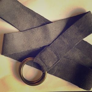 NWT Grey suede belt!